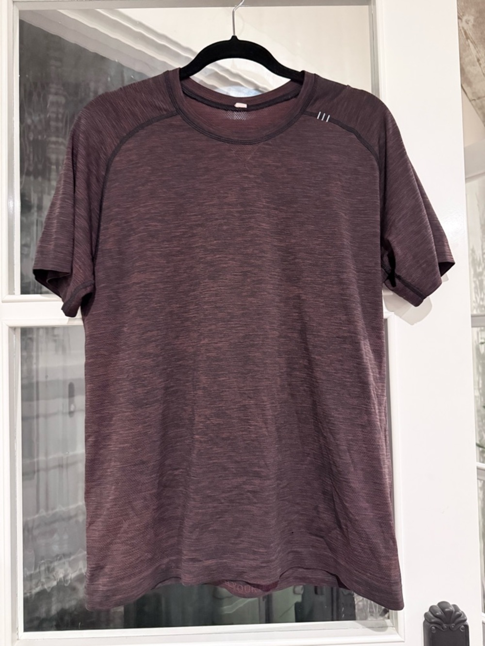 lululemon Men's Short Sleeve Workout Crew Tee - Plum Heather